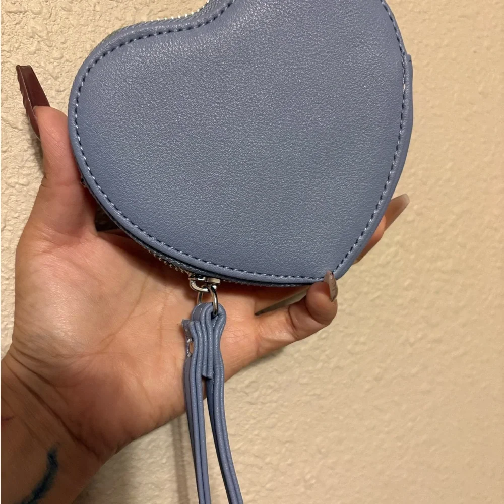 Juicy Couture Quilted Blue Heart Wristlet - Picture 2 of 3